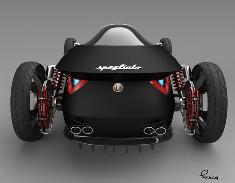 Alfa Romeo Spogliato спортивный автомобиль стиля 40-х