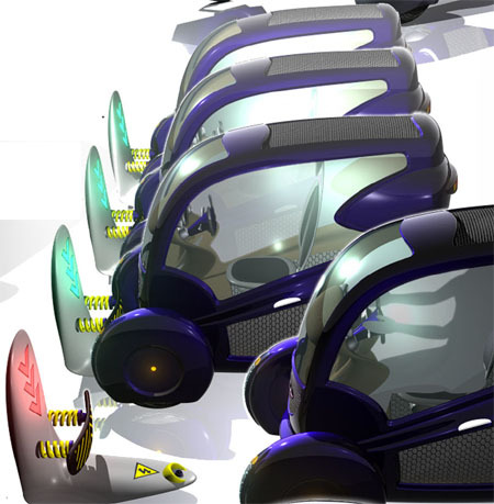 Cell Two-Seater - футуристический транспорт будущего