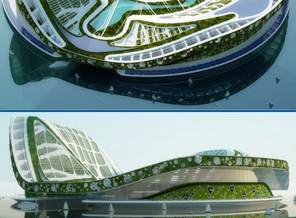 Концепция плавучего города будущего