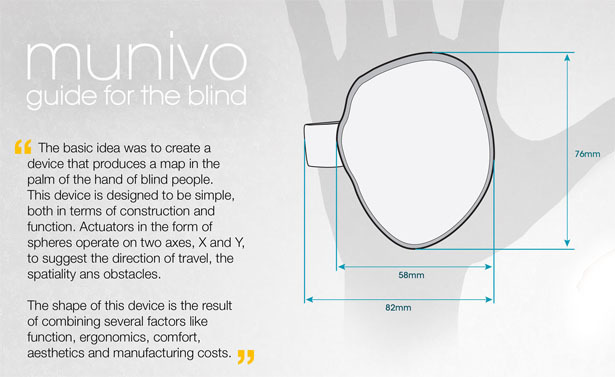 Устройство Munivo поможет передвигаться для слабовидящих людей с помощью рук