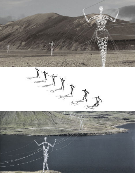 Земля гигантов: исландские пилоны электропередач Супер-Скульптур